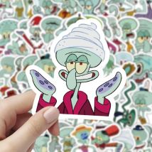 60PCS Cartoon Nette SpongeBob Schwammkopf Thaddäus Tentakeln Aufkleber Handy Fall Becher Gepäck Dekorative Aufkleber Großhandel