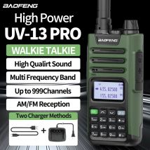 BaoFeng UV-13 PRO V1 V2 Walkie Talkie ad alta potenza Multi Band Type-C caricabatterie DTMF AM FM