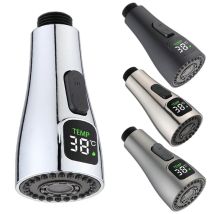 Rubinetto a LED Ugello per rubinetto Lavello da cucina Doccia Lavello a spruzzo Rubinetto per filtro Ugello estraibile Risparmio idrico Ridurre le fatture Testa girevole da cucina