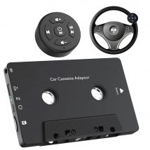 New car cassette Bluetooth adapter with remote control compatible with smartphones, tablets, MP3 players, TF cards