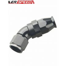 AN8 8AN AN-8 45 DEGREE REUSABLE SWIVEL PTFE HOSE END FITTING FULL FLOW