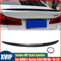 Xvip glänzend schwarz mp style kofferraum spoiler flügel für bmw 5 series g30 530i 540i f90 m5 2010-2015 sedan kofferraum spoiler boot flügel lippe