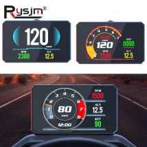P16 OBD2 HUD Head Up Display Auto Tacho RPM Wasser Temperatur Spannung Kraftstoff Verbrauch Turbo Druck Sicherheit Alarm