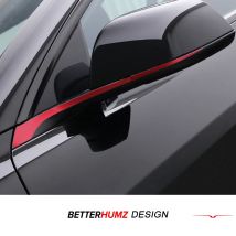Für Tesla Modell 3 Highland 2024 Modell Y Juniper Auto Rückspiegel Trim Streifen Farbe Ändern Film Dekoration Aufkleber Zubehör