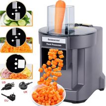 Kommerzieller Gemüsehacker, 3-in-1, multifunktionale elektrische Schneidemaschine, Karotte, Kartoffelscheibe, Zerkleinern, gewürfelte Küchenmaschine