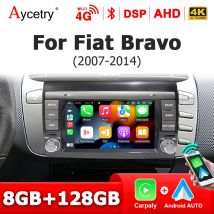 Senza fili Carplay Android 14 Auto Stereo autoradio Schermo Per Fiat Bravo 2007-2014 2Din Autoradio GPS Lettore Multimediale BT 4G LTE