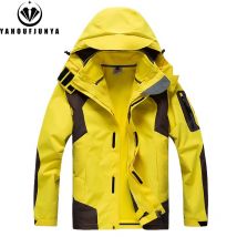 Winter Männer Triple Windschutz Dicke Warme Abnehmbare Kapuze Jacke Männer Herbst Wandern Outdoor Reise Camping Skifahren Jacke Mantel Männlich