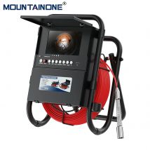 Telecamera di ispezione del tubo fognario con telecamera per endoscopio da 23mm registratore DVR con schermo da 7 "con scheda da 16GB, telecamera idraulica impermeabile IP68