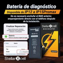 StellarXcell-batería de diagnóstico sin mensaje emergente para iphone 12pro 14Plus 15Promax 13mini reemplazo de batería con herramientas gratuitas