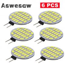 Lampadina per cappa da cucina rotonda a LED G4 12V SMD5370 24 LED Luce per barca a LED Lampada a lampadina bianca / bianca calda Sostituisci la lampada alogena ad alta luminosità