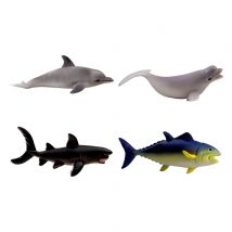 Hai Wal Meer Delphin Fisch Marine Tier Modell PVC Handwerk Figur Miniatur Fee Garten Dekoration DIY Zubehör Wohnkultur
