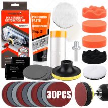 Car Headlight Restoration Polishing Kits Chemical Brightener Headlamp Repair Light Lens Polisher Cleaning Paste Refurbish Tool