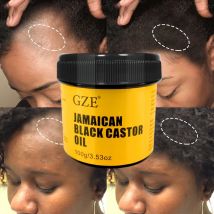 GZE JAMAICAN Olio di ricino nero puro pressato a freddo per la crescita dei capelli, l'idratazione della pelle e la salute del cuoio capelluto - Promozione dei capelli spessi