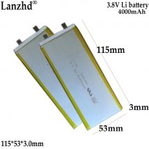 NUOVA batteria Li da 3,85 V per notebook Tablet computer Dispositivo medico batteria di rilevamento faro 3053B5 3053115   4000mAh
