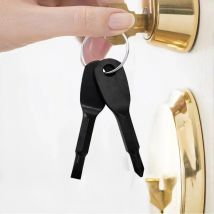 Tragbarer Schraubendreher, Outdoor EDC Tragbares Multifunktionswerkzeug Gerader Schraubendreher Kreuzschraubendreher mit Schlüsselanhänger
