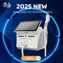 4000w 4 Onde 808nm Dispositivo portatile per la depilazione laser al ghiaccio soprano titanio 2025 Diodo Ghiaccio Titanio Indolore permanente