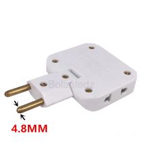 Wtyczka EU 3 listwy zasilające z wylotem prądu przemiennego Multiprise 1 konwersja 3 przedłużacze gniazda elektrycznego 180 °   Obrotowy zasilacz sieciowy z gniazdem zasilania
