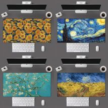 Tappetino per mouse Van Gogh Art Mousepad Tappetino per mouse per giocatori Dimensioni per tappetino da tavolo lungo da ufficio
