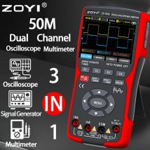 ZOYI oscilloscopio portatile a doppio canale con schermo a colori Multimetro 703s strumento di riparazione automatica misurazione multifunzione 3 in 1