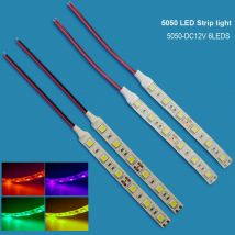 DC12V 5050 striscia led 10 cm 6 LED Nastro LED Luce flessibile agitatore Tira Home Decor Lampada Lampada per auto 2 PZ/5 PZ