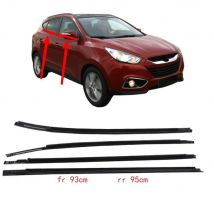 4 Gomma di vetro per finestre esterne nere o cromate per Hyundai IX35 82210-2S000 Guarnizione per protezione Tucson LM 2nd 2010-2013