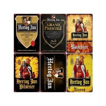 Retro Hertog Jan Metal Sign - Exquisitely Crafted Tin with Vivid Paint, Ideal for Bar & Club Decor to Create a Mesmerizing Mural