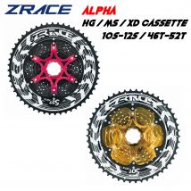 ZRACE ALPHA Lightweight Cassette 10s 11s 12s MTB bike freewheel, HG / MS / XD freehub, 46T / 50T / 52T