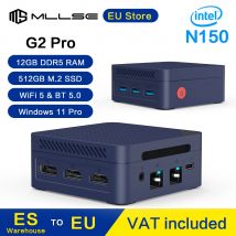 MLLSE G2 Pro Mini PC Intel Twin Lake N150 processore LPDDR5 12GB RAM 512GB SSD WiFi 5 BT5.0 Win11 Mini Computer Desktop