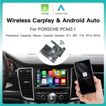 CarPlay e Android Auto wireless per Porsche Panamera Cayenne Macan Cayman 911/918 PCM 3.1, Mirror Link, supporto AirPlay e telecamera