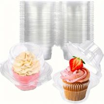 20/50 pezzi scatola per cupcake individuale trasparente per muffin torta dessert contenitori per feste di compleanno forniture per matrimoni confezione regalo decorazione