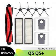 Ersatz für Roborock Q5 Q5 plus Roboter Vakuum Ersatzteile Zubehör Walze Hauptseite Bürste Hepa Filter Staubbeutel