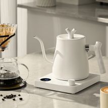 1000W Electric Gooseneck Kettle 1000ml 304 Stainless Steel Coffee Pot Intelligent Temperature LED Display for Coffee Tea