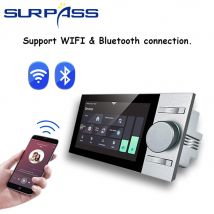 5,5-Zoll-LAN-Gegensprechanlage mit Touchscreen, Android 8.1, Smart-Home-Theater mit Bluetooth, TUYA-Anwendungssteuerung, Wandverstärker