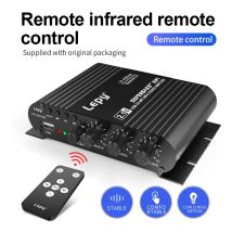 LP-838USB 2.1 3-Kanal-Bluetooth 5.0-Verstärker 2 x 38 W + 50 W Subwoofer Digitaler drahtloser Leistungsverstärker USB Loseless Music Play