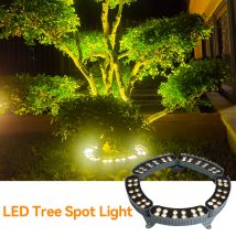 Set di lampade per abbracciare l'albero a LED da 5 pezzi Faretto in alluminio impermeabile per esterni Illuminazione decorativa per paesaggio notturno per cortile da giardino