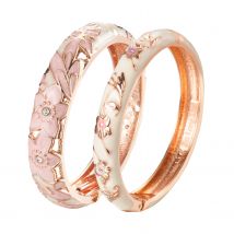 Armreif für Frauen, doppeltes Emaille-Armreif-Set, Cloisonné-Damenschmuck-Accessoires, indischer Stil, Dubai, trendiges Metallarmband zur Hand
