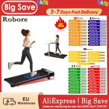 Bieżnia Robore S17 Walking Pad, prędkość do 8 km/h, skośność 9%, potrójne amortyzowanie, cichy silnik 2,5 KM, maksymalne obciążenie 136 kg