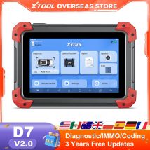 XTOOL D7 V2.0 OBD2 Scanner All System Car Diagnostic Tool Bi-directional Automotive Tool ECU Coding with 39+ Service Function