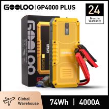 GOOLOO Power Bank Avviatore d'Emergenza 4000A 20000mAh, Booster per Auto, Batteria Esterna 12V, Dispositivo di Avviamento per Benzina e Diesel