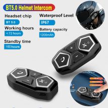 X-11 Auricolare per casco moto Bluetooth 5.0 vivavoce risposta automatica IP67 impermeabile 2 in 1 tipo C per auricolare e ricarica