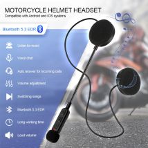 Motorrad Helm Headset Bluetooth 5,3 Wasserdichte Moto Kopfhörer Wireless Stereo Kopfhörer Lautsprecher Freisprecheinrichtung Helm Headsets