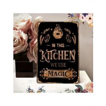 HomeBarMagicalSign 1pc Vintage Magical Metal Sign - Funny Quote, Rustic Hanging Plaque, Versatile Wall Decor for Home/Restaurant