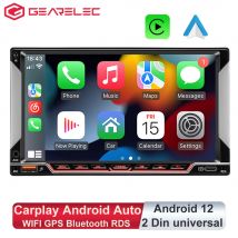 Autoradio 2 Din Carplay Android Auto Car Multimedia Video Player Android 12 Car Stereo universale 7