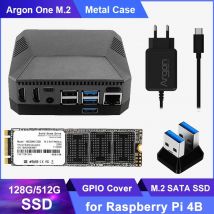 Himbeer pi 4 Argon ein m.2 Aluminium gehäuse mit ssd sata m2 Erweiterungs schlitz gpio Abdeckung