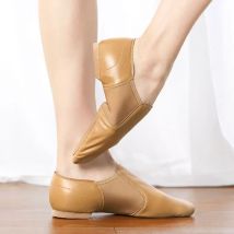 Echtes Leder Jazz Dance Schuhe Jazz Slipper Ballett Schuhe Tanzen Jazz Turnschuhe Frau Gymnastik Unisex Slip Auf Jazz Dance Schuh