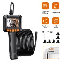 Telecamera per endoscopio industriale singola e doppia 4.3 ''endoscopio per ispezione auto portatile digitale IP67 impermeabile HD1080P 8mm tubo fognario