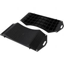 2 Stück Auto tragbare Reifens chutz Rampe Gruppe gebogen Low Profile Rampe Fahrzeug Lagerung Anti-Rutsch-RV Outdoor-Zubehör