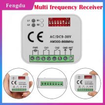 Universal Garagentor Fernbedienung Empfänger 2 CH Controller Schalter Für 433 868 MHz Sender Frequenz 300-900 MHz