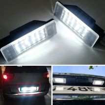 2X Oświetlenie tablicy rejestracyjnej do Peugeot 308 3008 308CC 106 1007 207CC 307 3008 406 407 607 806 807 508 LED Lampa rejestracyjna Canbus