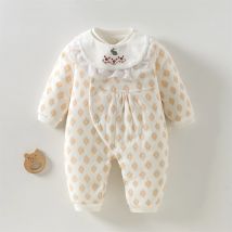 Somenie Baby Overall aus reiner Baumwolle, Winter, warm, für Jungen und Mädchen, verdickte Baumwolle, Kleidung für Neugeborene